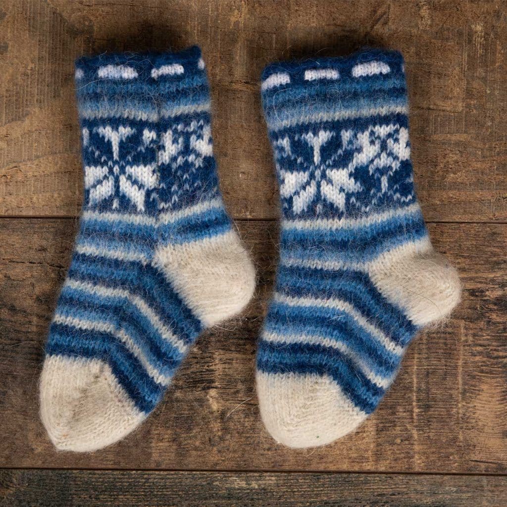Kindersocken aus Ziegenwolle - Adis