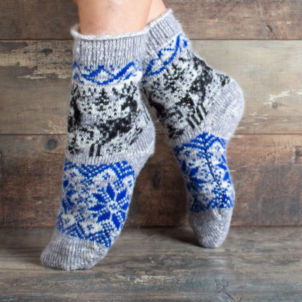 Socken aus Wolle - Anastasiya