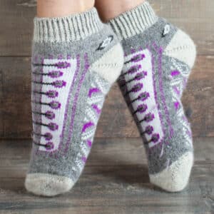 Sneaker-Socken aus Wolle - Baba