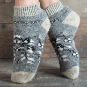 Sneaker-Socken aus Wolle - Babulya