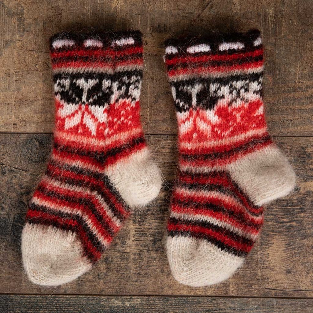 Kindersocken aus Ziegenwolle - Dochka