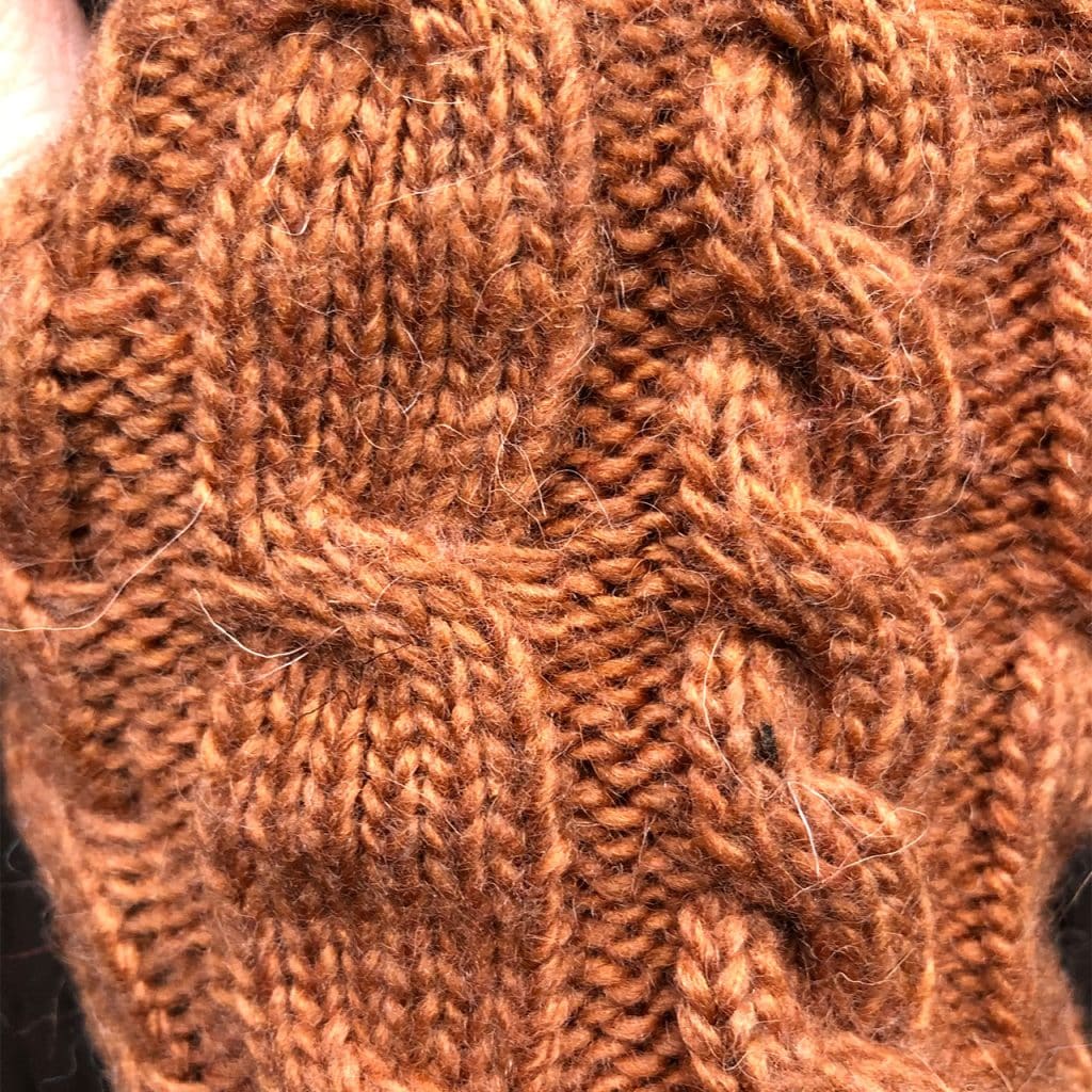 Handwärmer aus Wolle - Elega