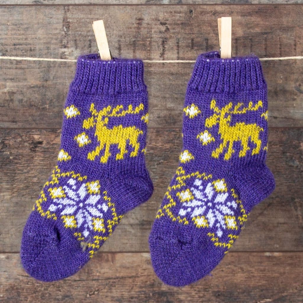 Kindersocken aus Wolle - Losik