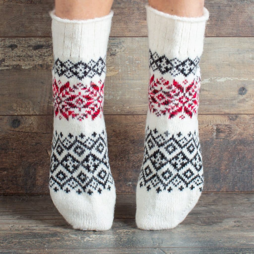 Socken aus Wolle - Ludmila