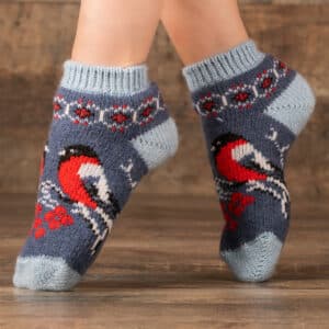 Sneaker-Socken aus Wolle - Lulyushka