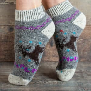 Sneaker-Socken aus Wolle - Lusya