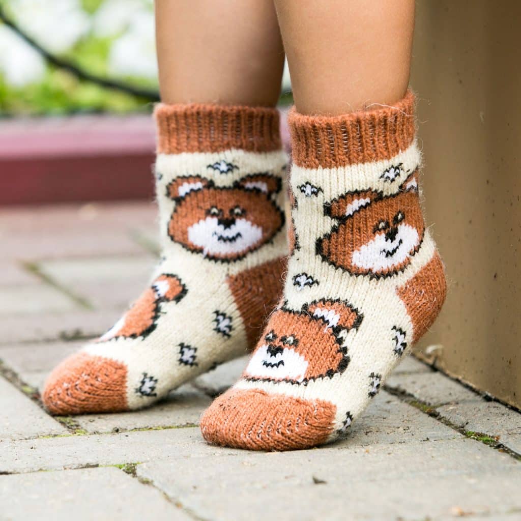 Kindersocken aus Wolle - Mischka