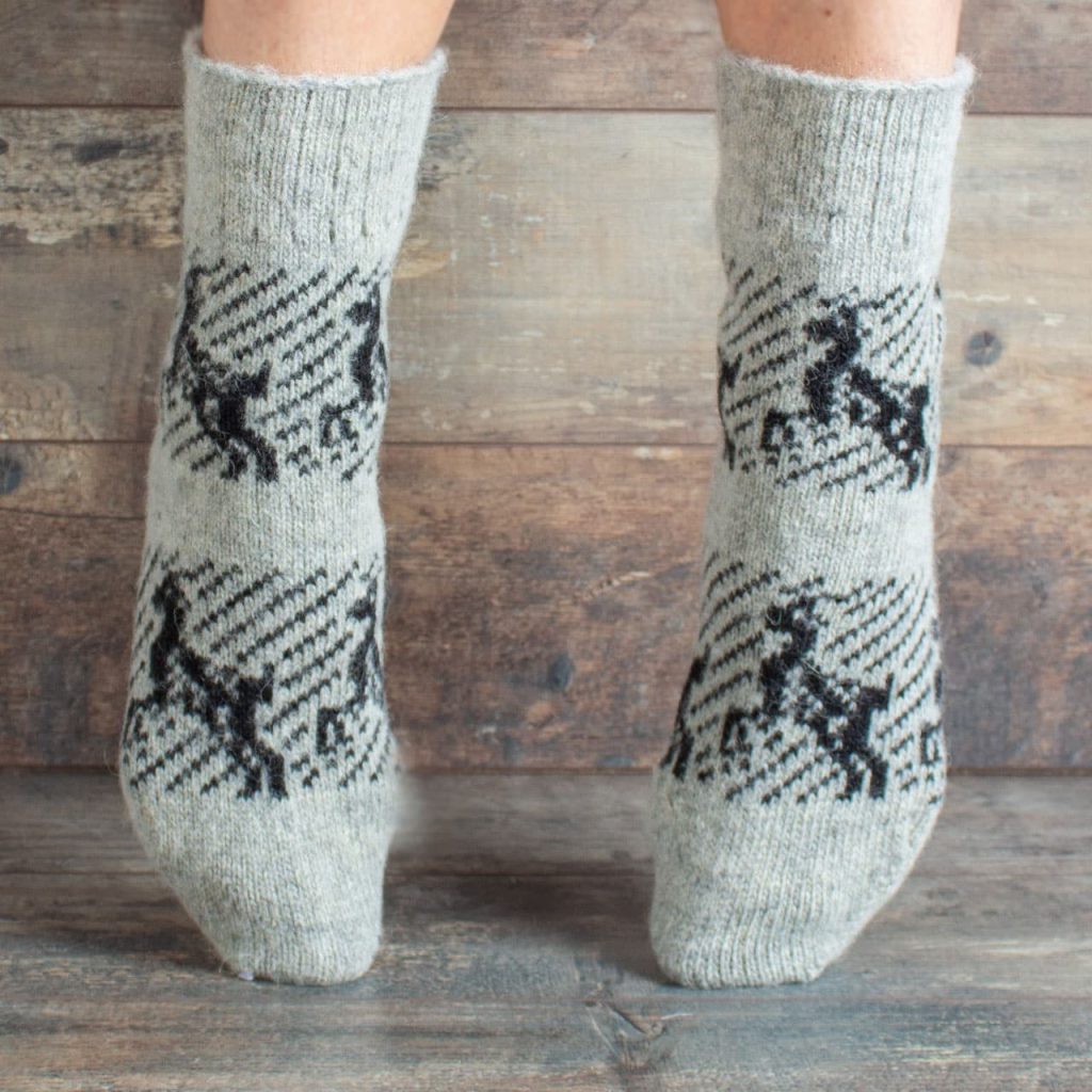 Socken aus Wolle - Oktyabrina