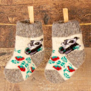 Kindersocken aus Wolle - Pandochka