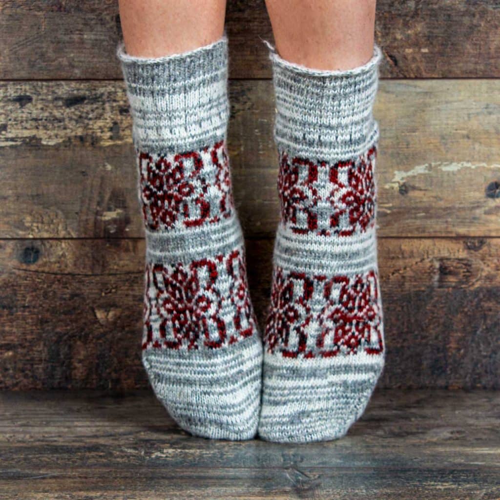 Socken aus Wolle - Ptaschka