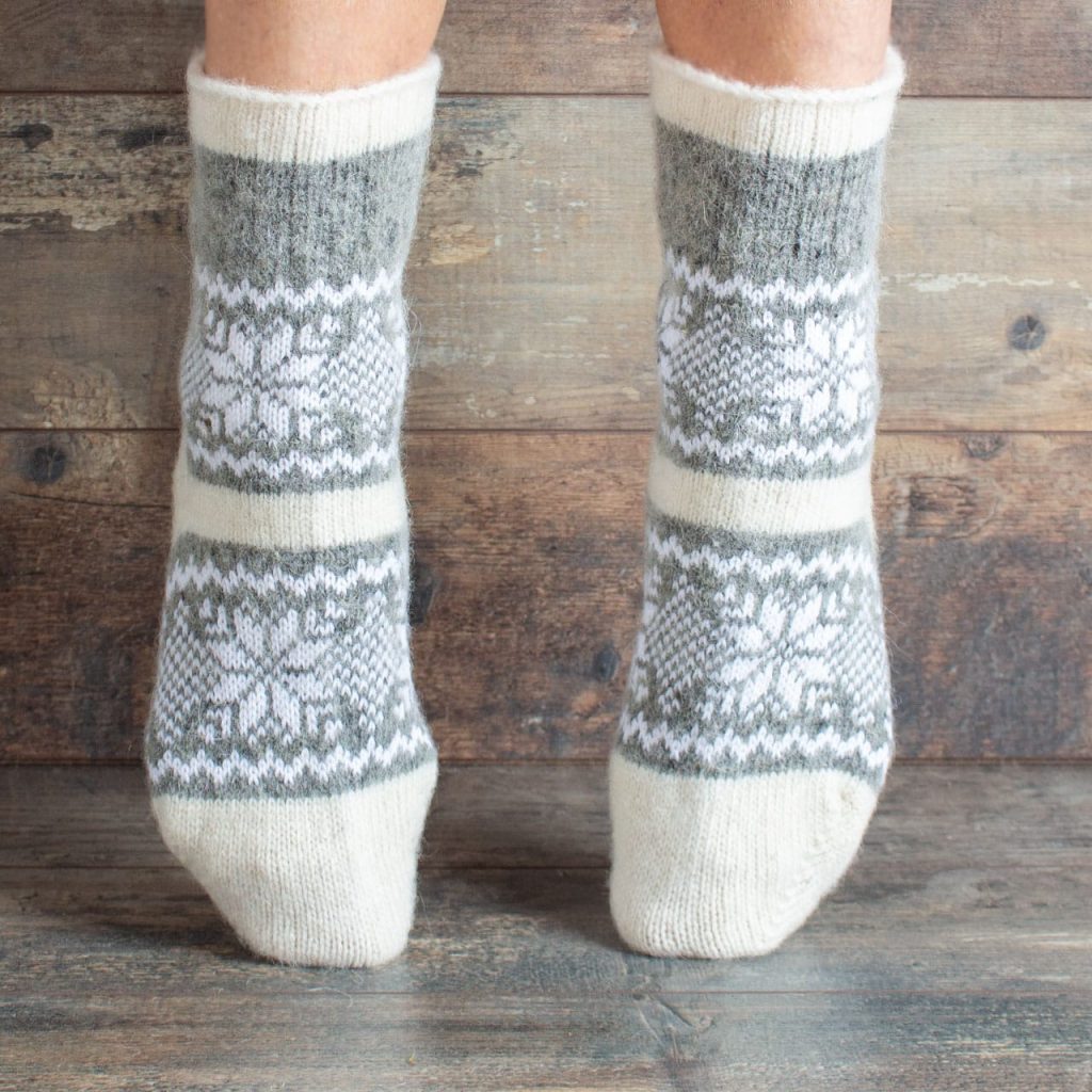 Socken aus Wolle - Svetoraya