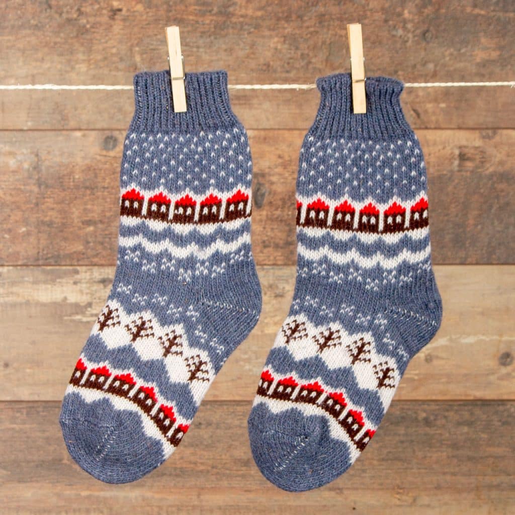 Kindersocken aus Wolle - Utrenik