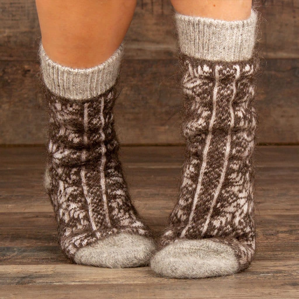 Socken aus Ziegenwolle - Waljuscha