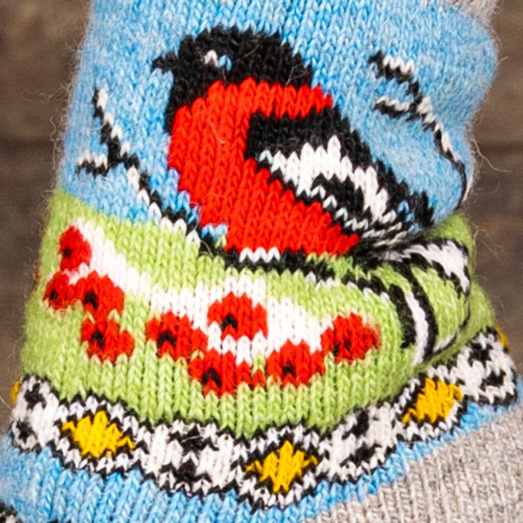 Socken aus Wolle - Kropotulka