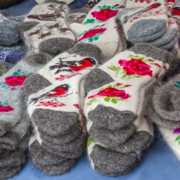 Wollsocken aus Russland