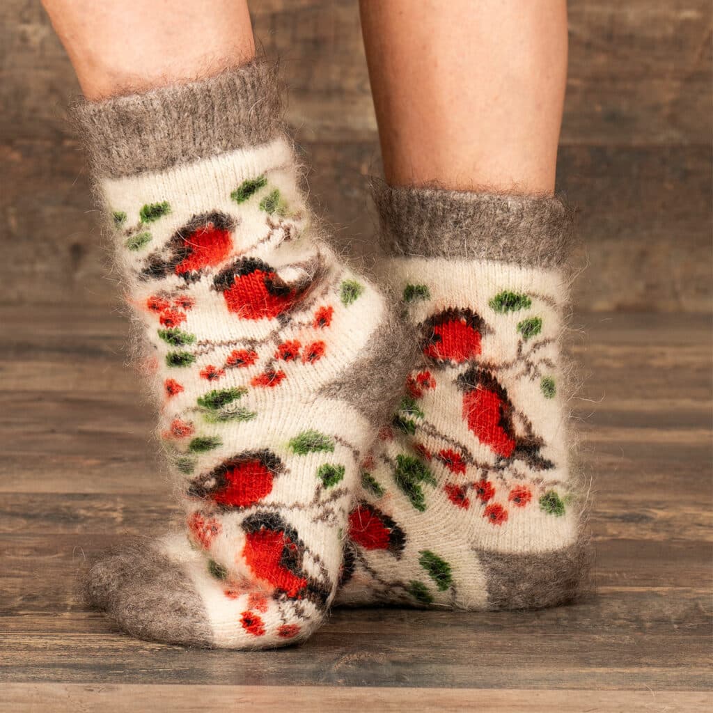 Socken aus Ziegenwolle - Lolitka