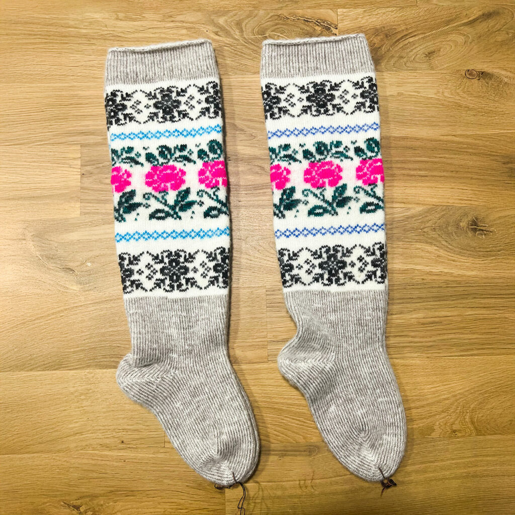 Kniestrümpfe aus Wolle - Morozna