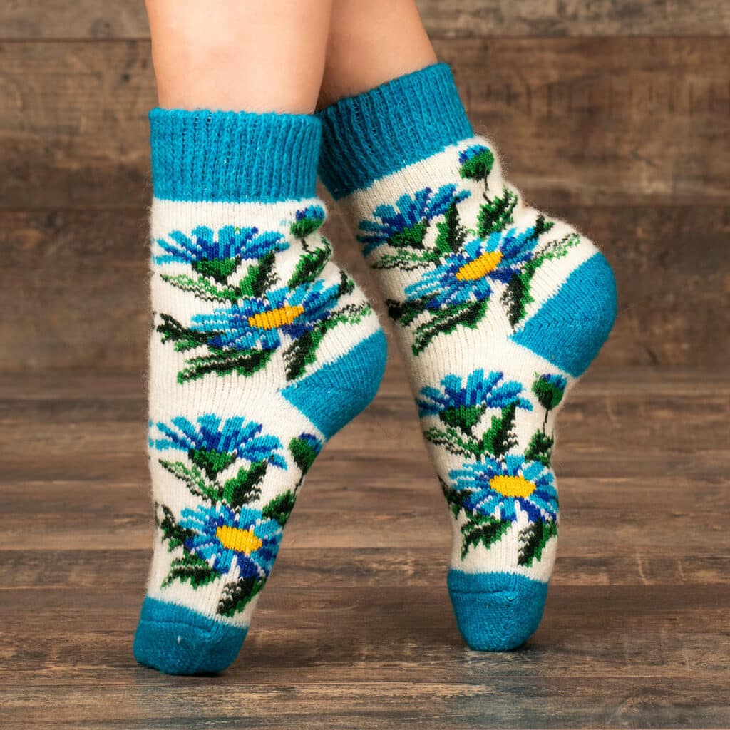 Socken aus Wolle - Polevka