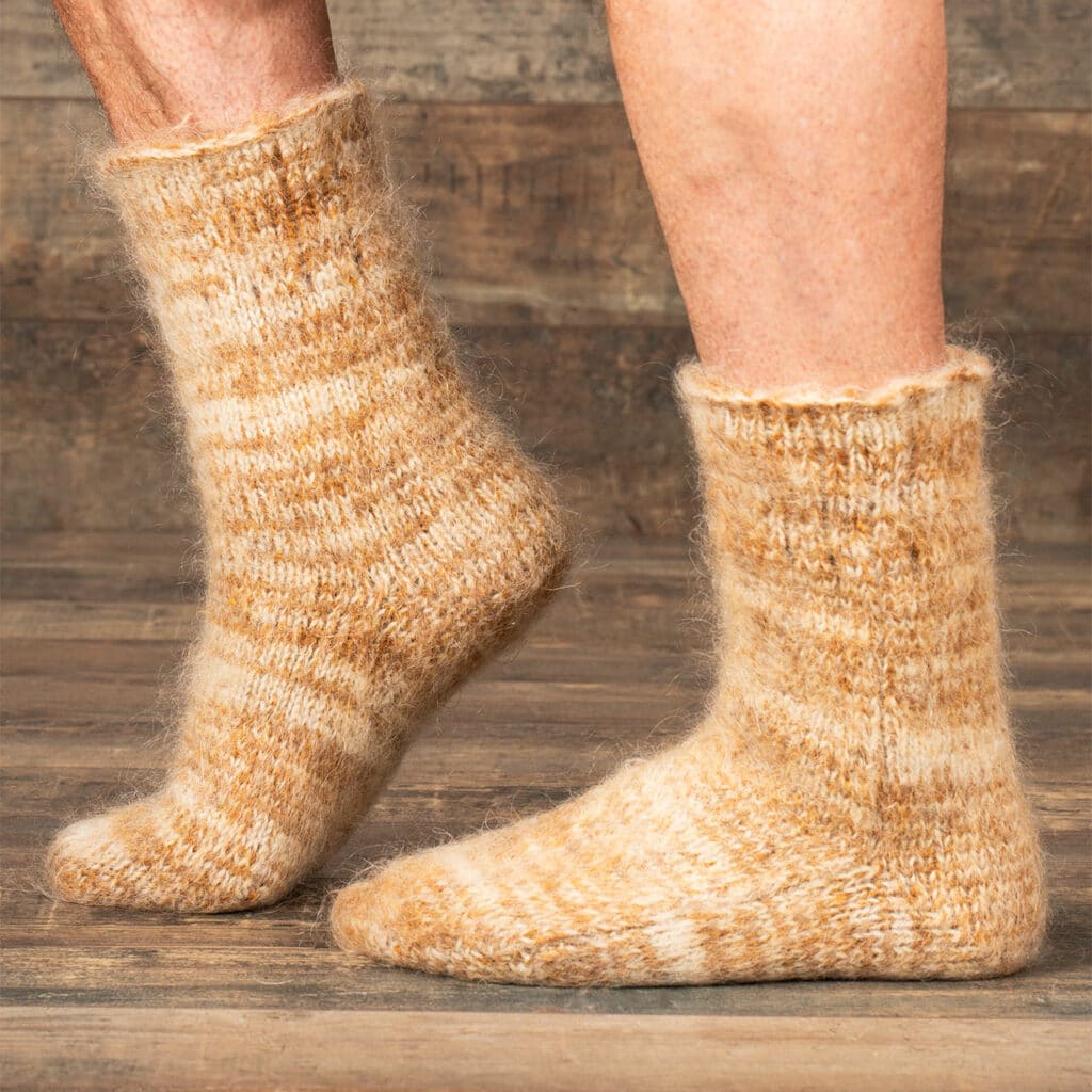 Socken aus Ziegenwolle - Selsky