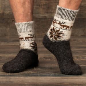 Socken aus Ziegenwolle - Snezhan