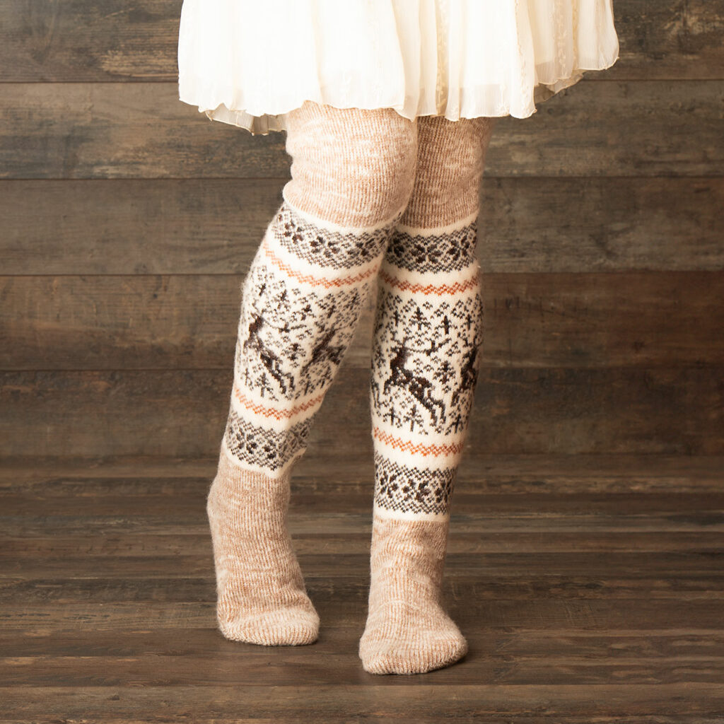 Overknee-Socken aus Wolle - Bolshaya